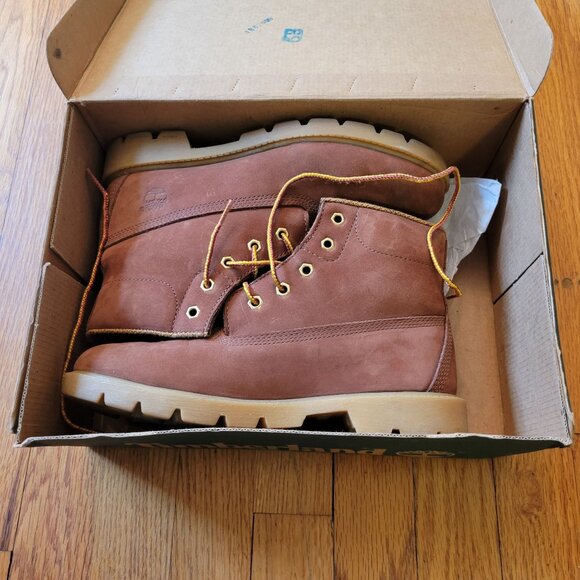 Timberland 6M Rust 6 in High Top Boots Leather Chunky Work 10983 Womens 8 - Picture 10 of 11